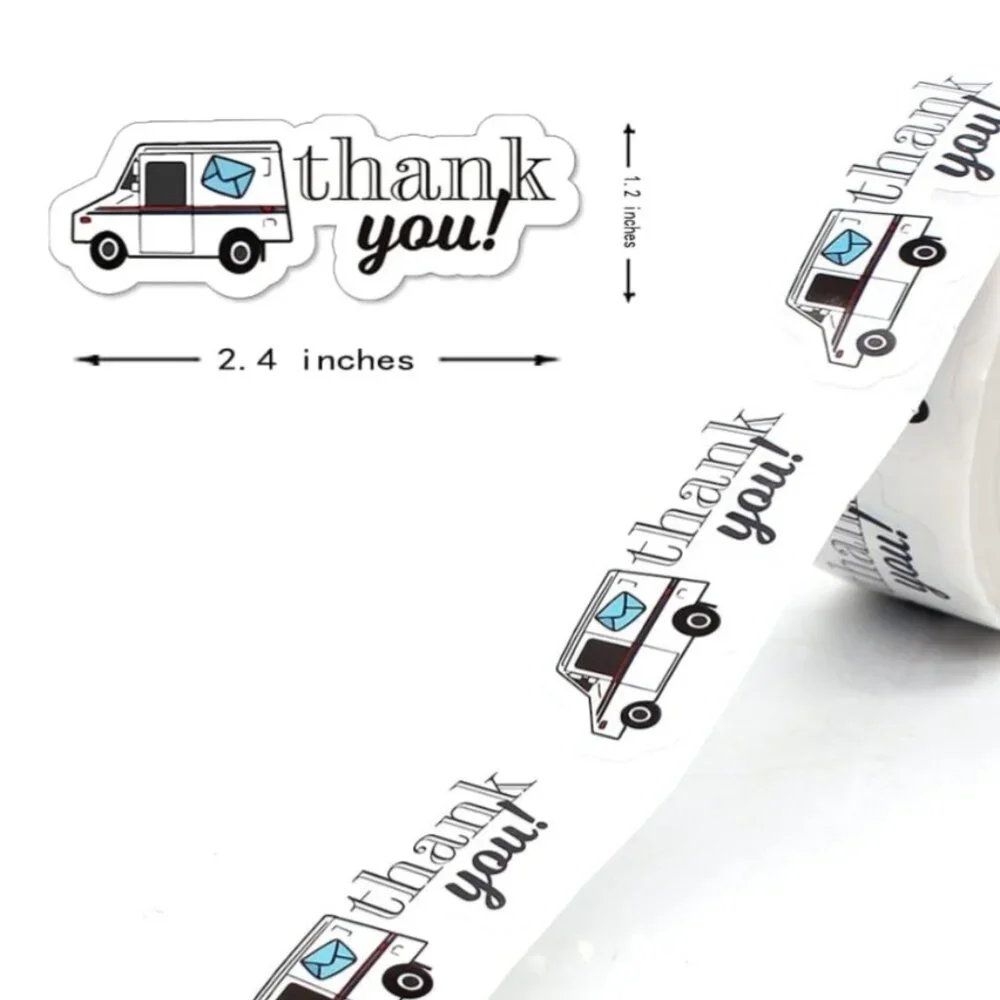 100 Thank You Mail Truck Sticker